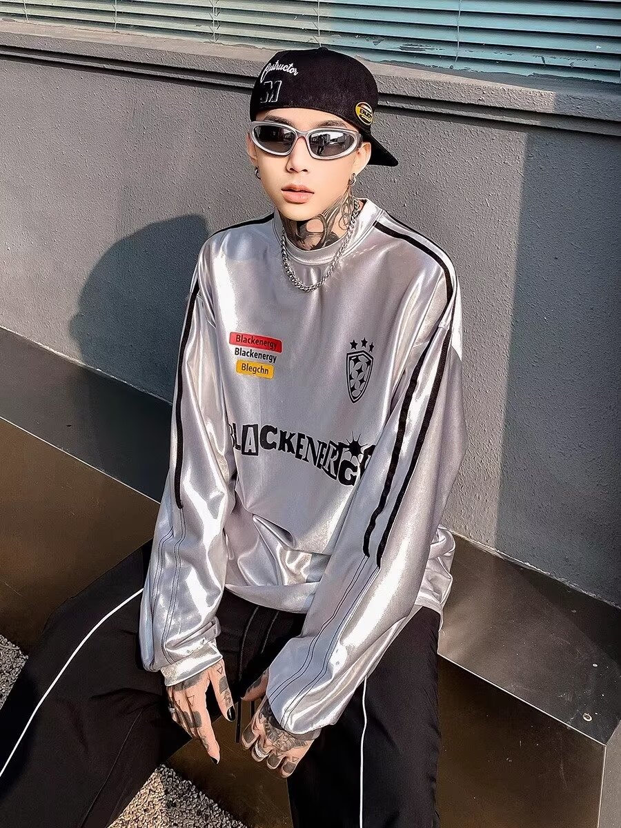 印花秋冬卫衣男2025年春秋季韩版新款圆领宽松上衣chic港风潮流