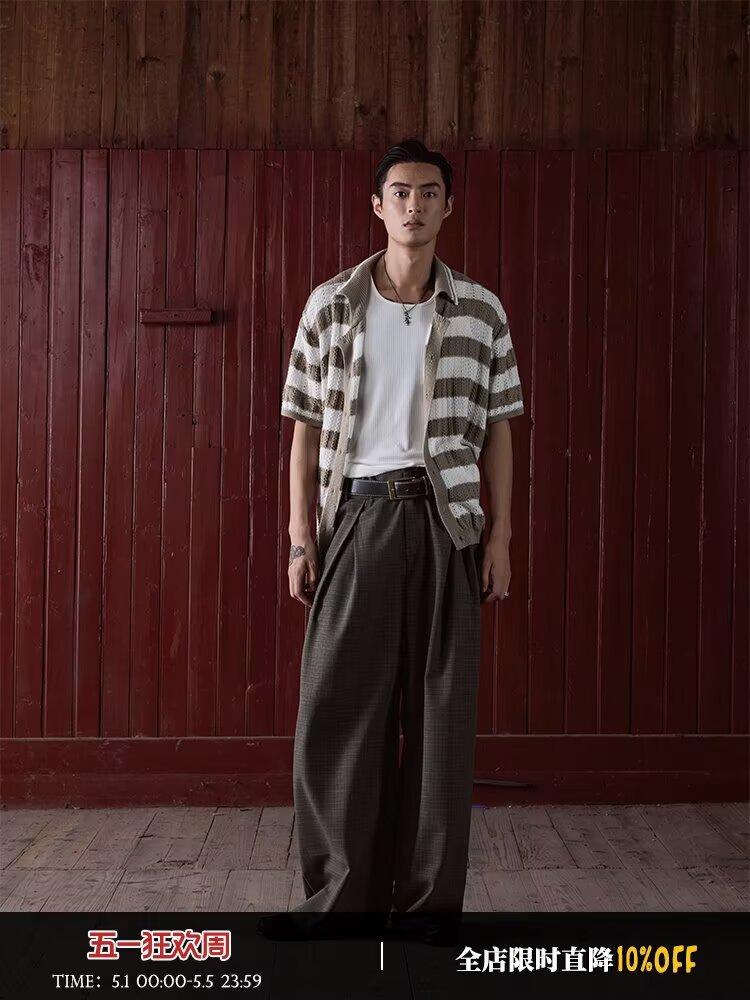 2026 Retro Shirt for Men - Summer Loose Casual Short Sleeve Top