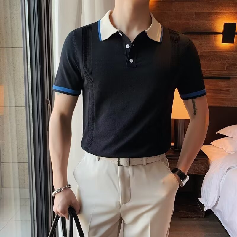 Design Contrast Collar Short Sleeve POLO T-Shirt for Women Summer 2026 New