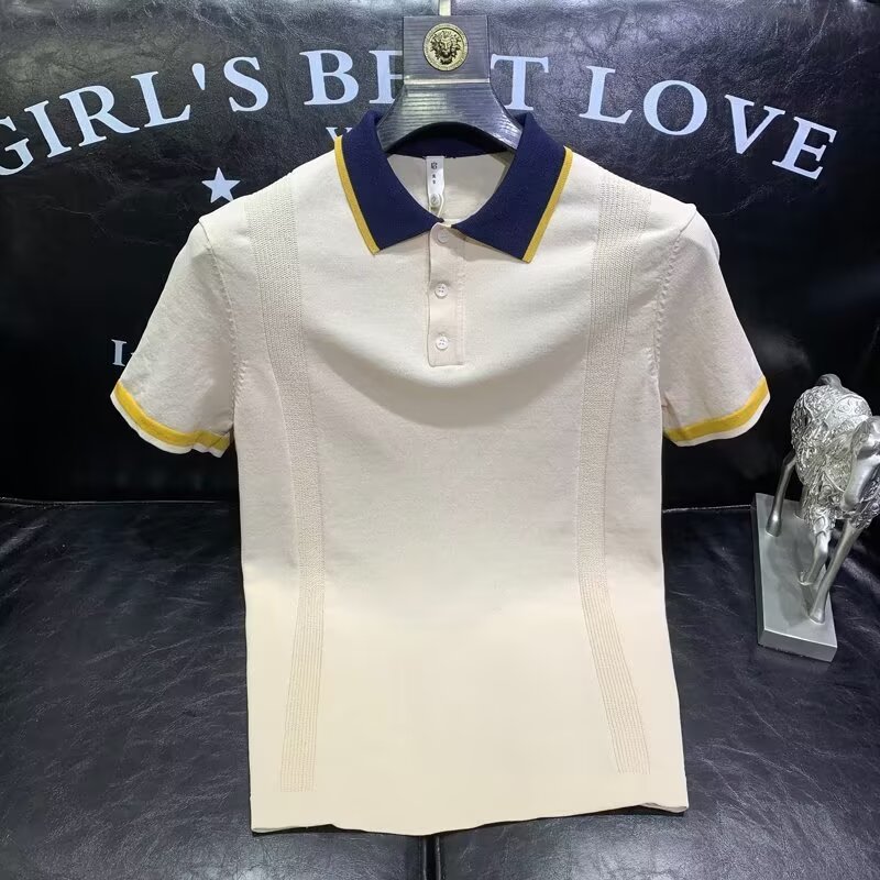 设计感撞色翻领短袖T恤女2026夏季新款撞色领口时尚百搭POLO衫