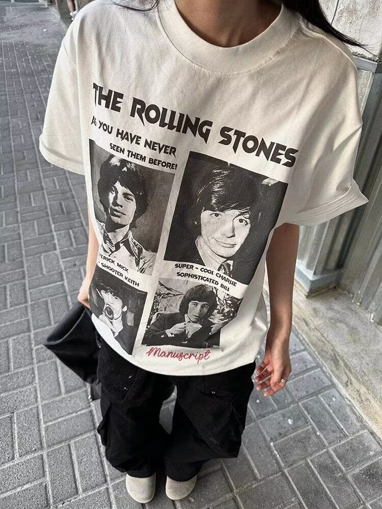 280g Heavyweight Sorona Ice Feel T-Shirt with Portrait Print